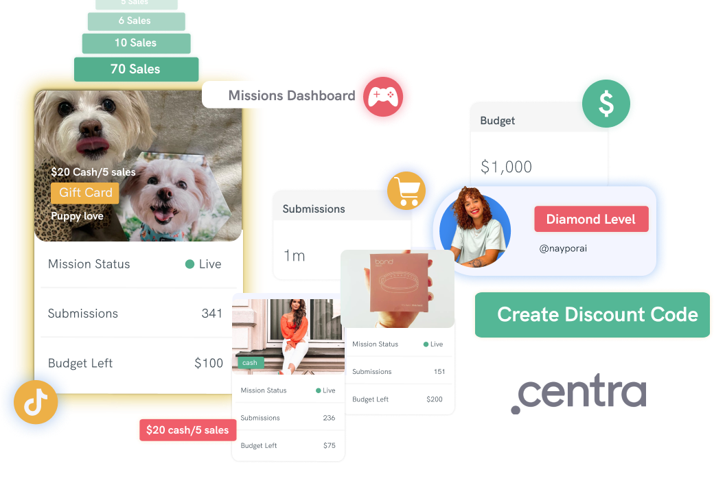 Ambassador Discount Codes_Centra_ecommerce_integration