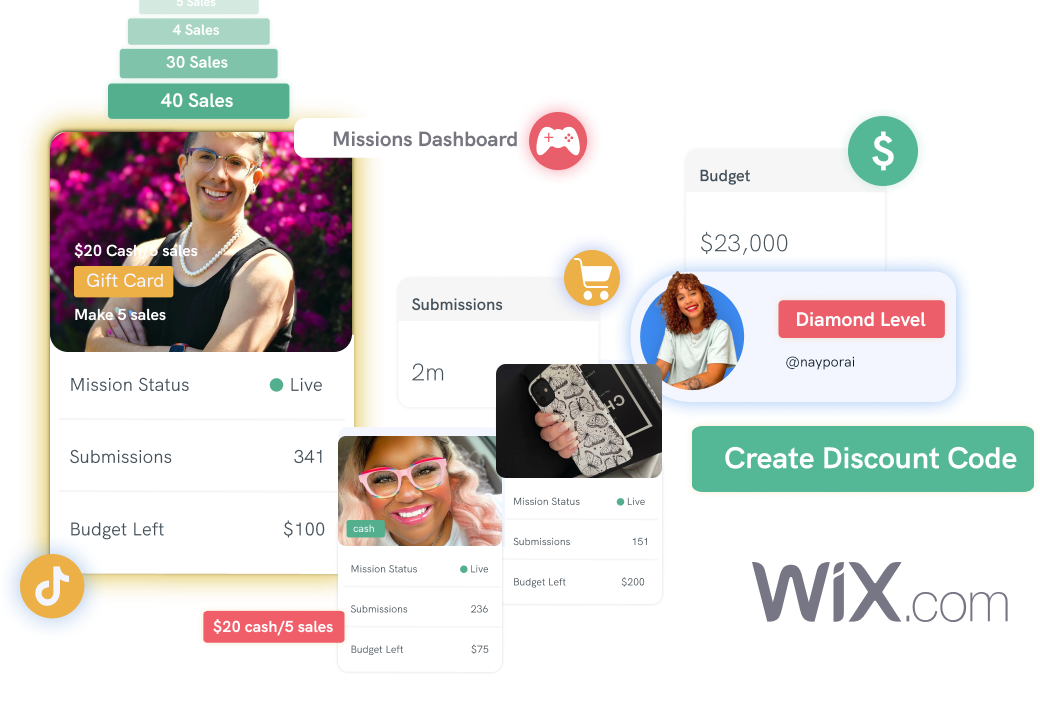Ambassador Discount Codes_Wix_ecommerce_integration